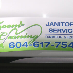 10" x 24" .030 car magnet, digital printed, matte laminated, round corners.