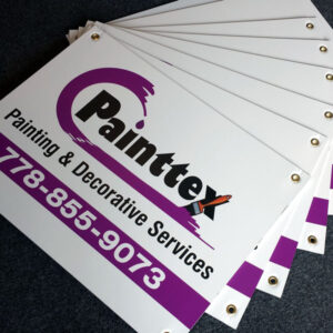 18"x 24" 4 mm coroplast signs