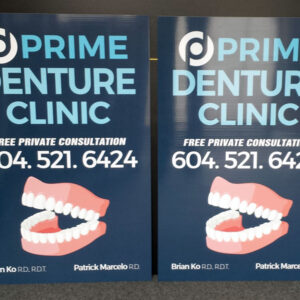 24" x 36" 4 mm coroplast, gloss laminated