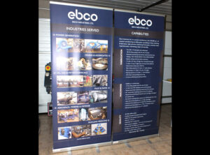 33.5"x 79" standard retractable banner